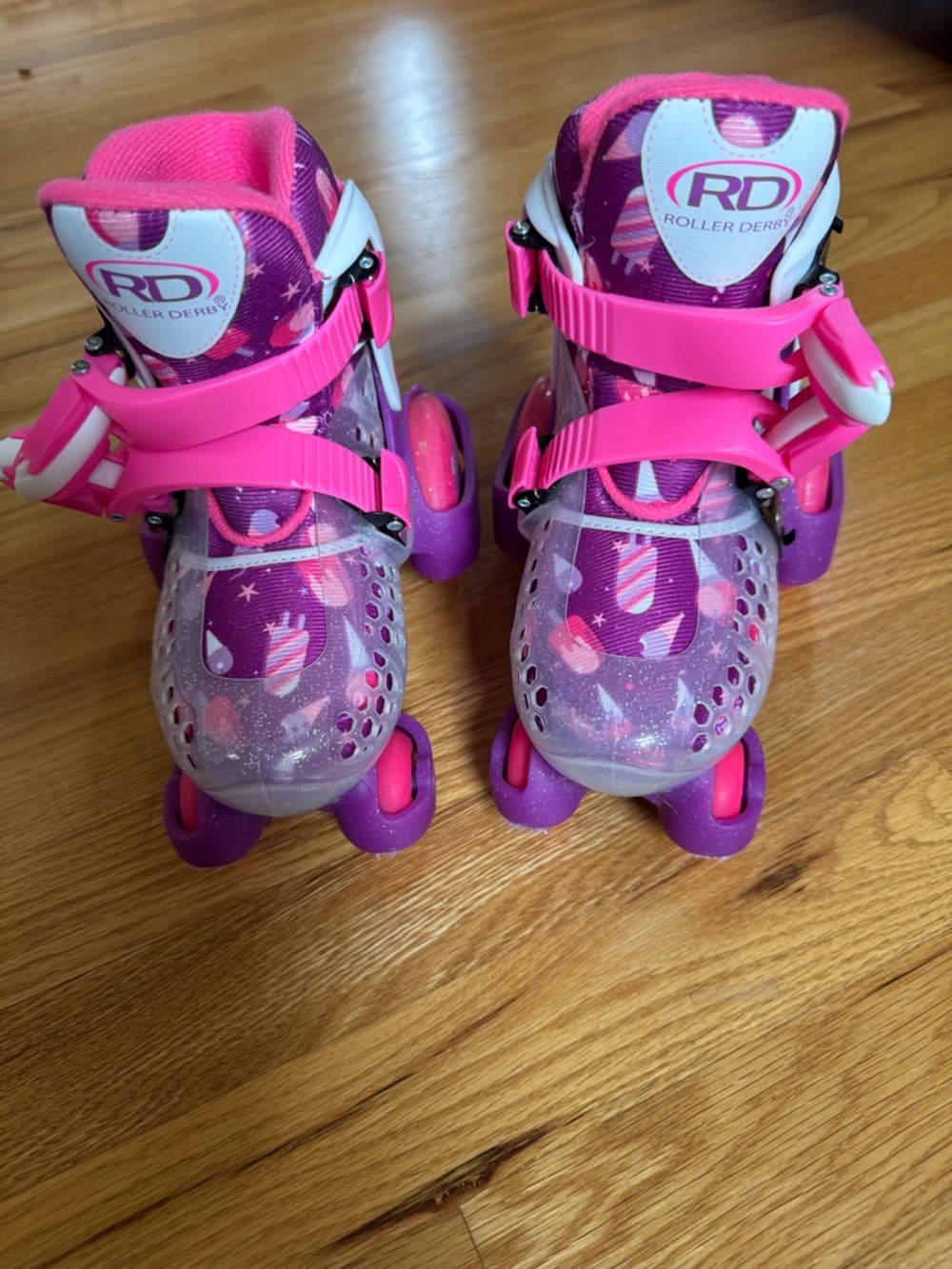 RD Roller Derby Kids Pink & Purple Adjustable Roller Skates